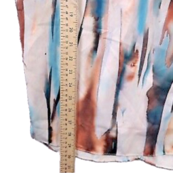 NWT [Lysse] Pastel Mandarin Neck Pocketed Split Hem Tunic Top Women’s Size XS - Picture 7 of 10